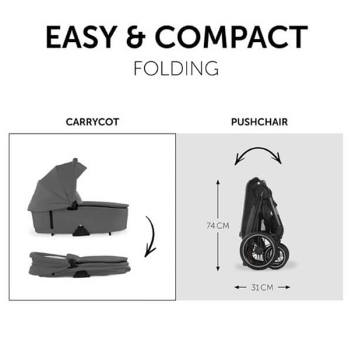 Универсальная коляска 2 в 1 Hauck Walk N Care Air Dark Grey